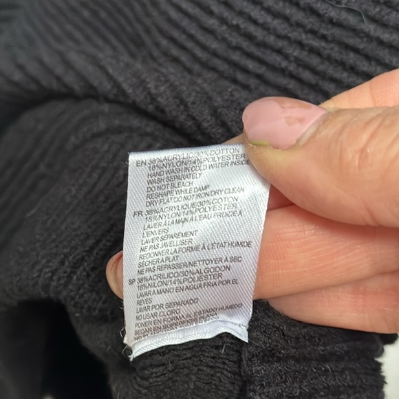 RD Style Black Ribbed Mockneck Sweater/Tunic Size S - Picture 8 of 8